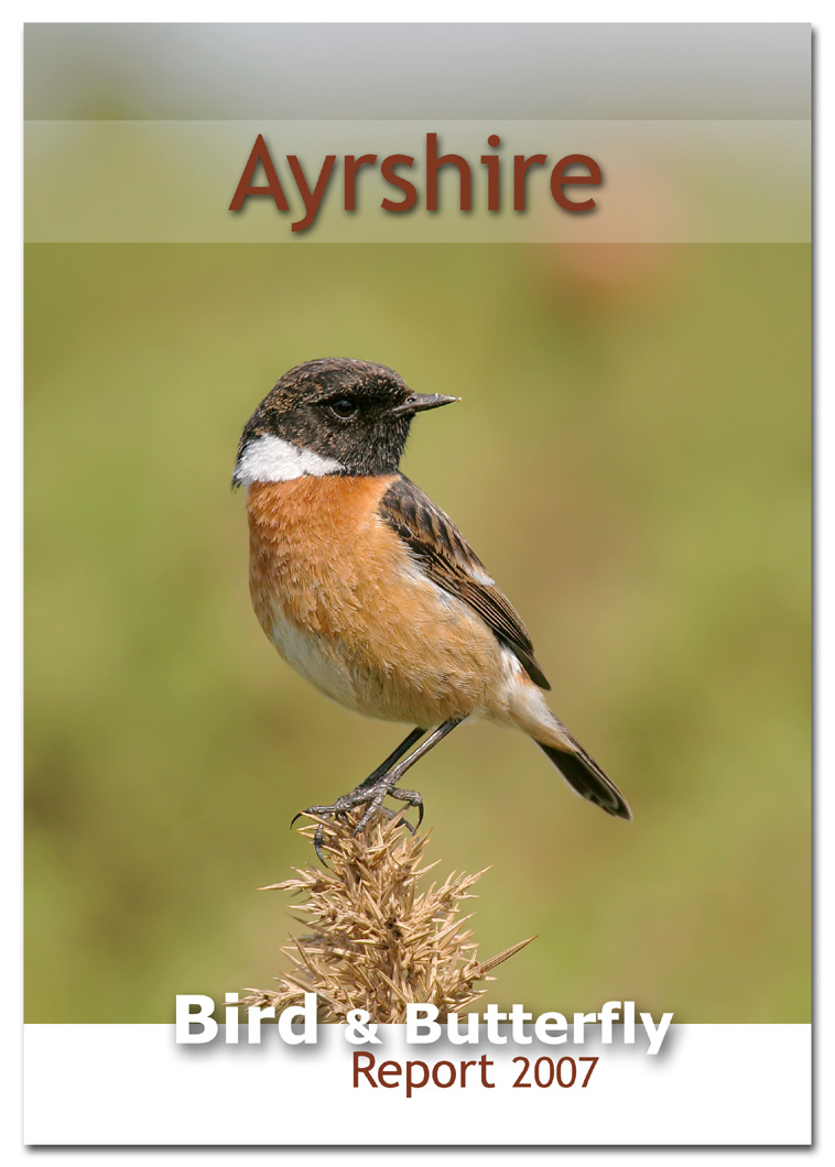Ayrshire Bird Report 2007 (Stonechat, Ayrshire's county bird, on the front cover)