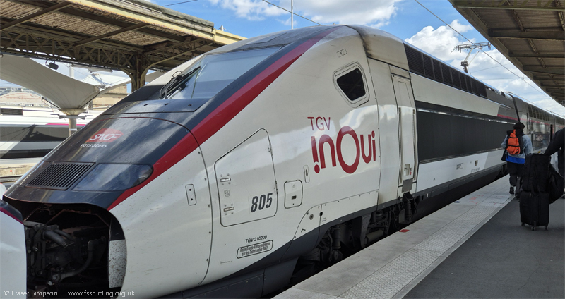 TGV train: Paris to Barcelona � Fraser Simpson