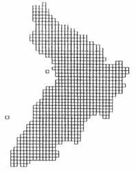 Peacock distribution in Ayrshire