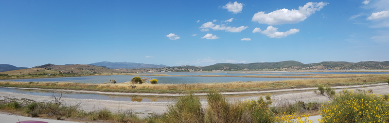 Kallonin Saltpans: view from SW hide  Fraser Simpson    www.fssbirding.org.uk