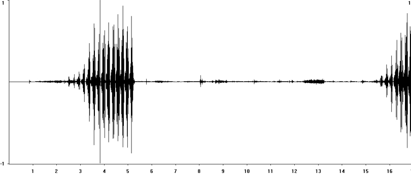 Oscillogram of Meadow Grasshopper stridulation [meadowgrasshopper117298capcut]