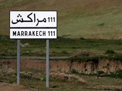 Arabic/French road sign © 2007 Fraser Simpson