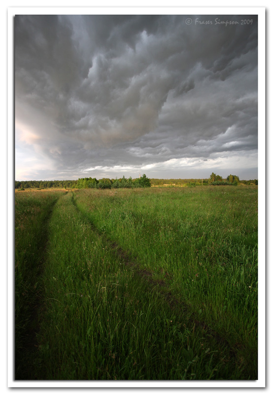 Thunder clouds over Pogorzelce  2009 Fraser Simpson