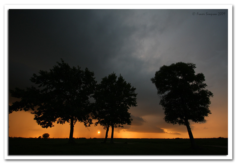 Sunset over the Biebrza marshes  2009 Fraser Simpson