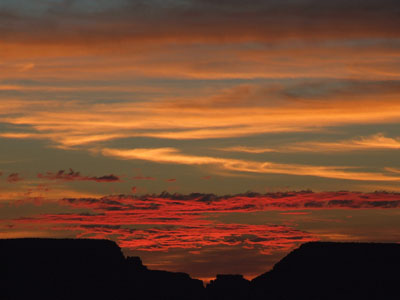 Sunrise over Grand Canyon, Arizona  3 August 2006  0536h  2006 Fraser Simpson
