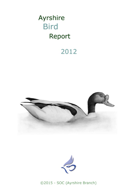 Ayrshire Bird Report 2012 - rear cover  Fraser Simpson